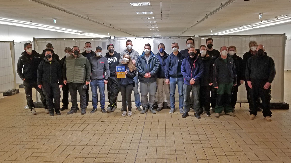 Unterstützung für Kriegsflüchtlinge