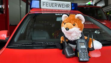 Feuerfuchs mit Funkgerät